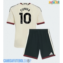 Camisa de time de futebol Manchester United Matheus Cunha #10 Replicas 3º Equipamento Infantil 2026-27 Manga Curta (+ Calças curtas)